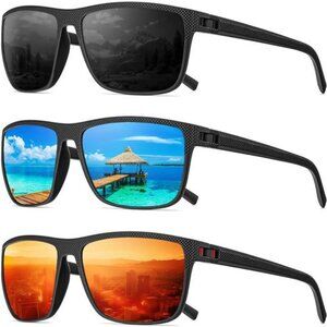 Polarized Sunglasses Men, Sunglasses Polarized UV protection Lightweight